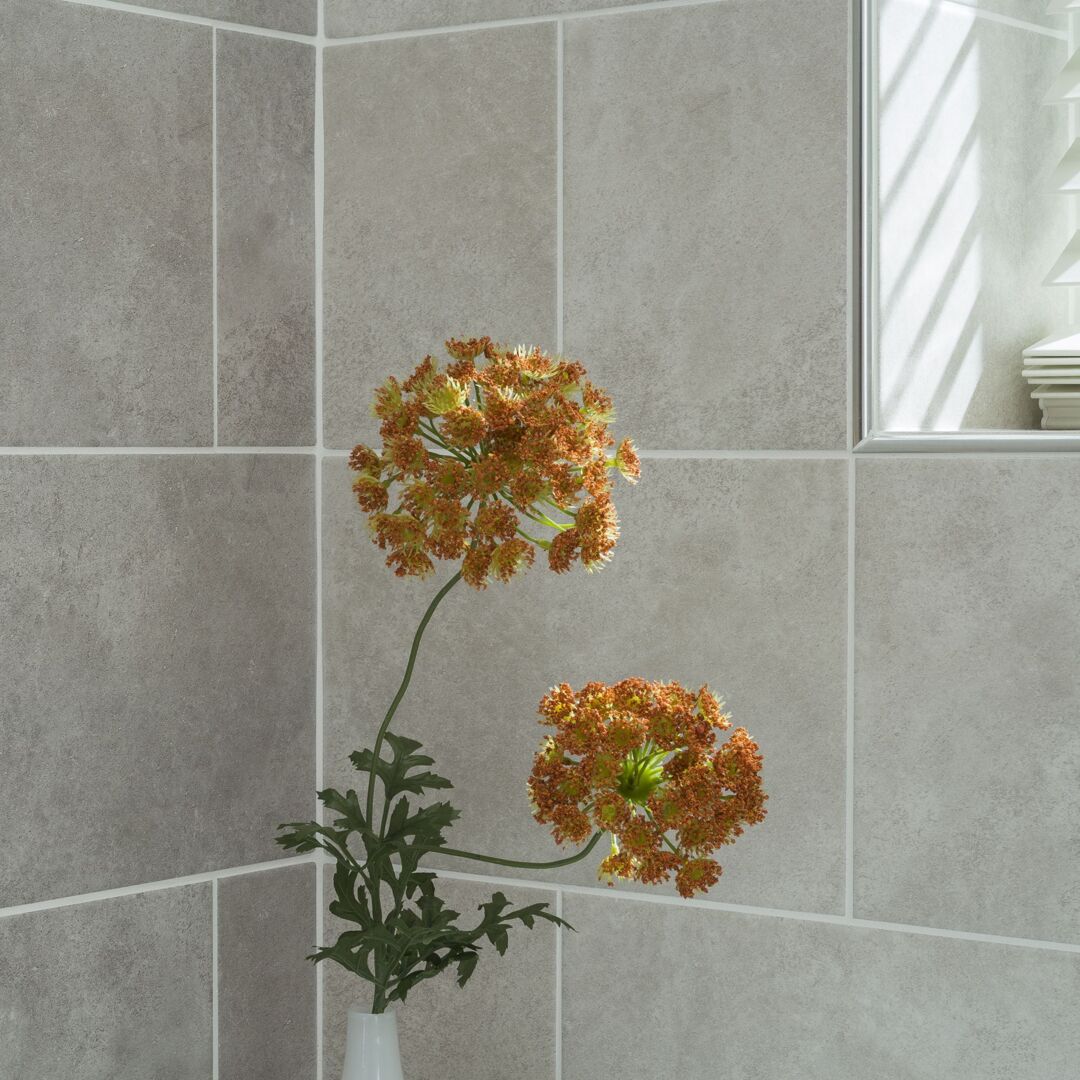 Johnson Tiles County Grey Matt Stone Effect Ceramic Indoor Wall Tile, Pack  Of 17, (L)300mm (W)200mm by B\u0026Q | ufurnish.com, image size:1080x1080