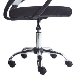 Beliani Office Chair Solid Black/ White - thumbnail 7