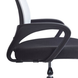 Beliani Office Chair Solid Black/ White - thumbnail 6
