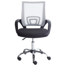 Beliani Office Chair Solid Black/ White - thumbnail 4