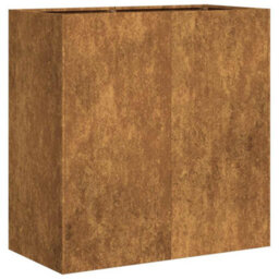 Berkfield Planter Rusty 80X40X80 Cm Weathering Steel - thumbnail 2