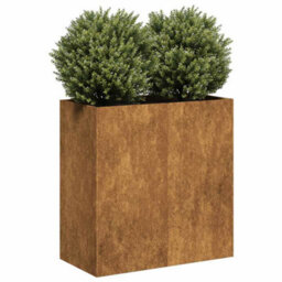 Berkfield Planter Rusty 80X40X80 Cm Weathering Steel