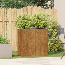 Berkfield Planter Rusty 80X40X80 Cm Weathering Steel - thumbnail 3