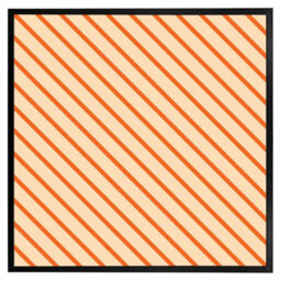 "Andrew Lee Orange Lines (Picutre Frame) / 24X24"" / Oak" - thumbnail 9