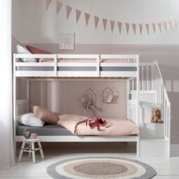 Nöa & Nani Noa & Nani Staircase Bunk Bed With Storage Staircase In Classic White Ulla - thumbnail 2