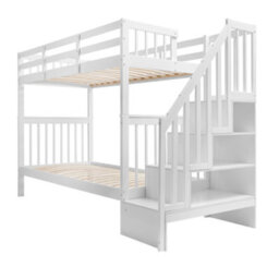 Nöa & Nani Noa & Nani Staircase Bunk Bed With Storage Staircase In Classic White Ulla - thumbnail 5