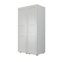 Atomia Contemporary Matt Porcelain Tall Double Wardrobe (H)1872mm (W)1000mm (D)580mm - thumbnail 2