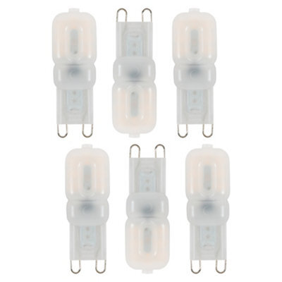 Litecraft G9 2.5W Pack Of 6 Natural White Capsule Led Light Bulb - image 1