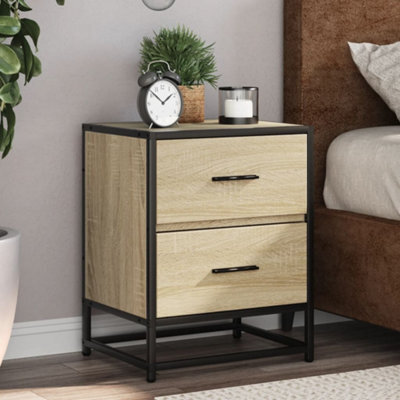 Berkfield Bedside Cabinets 2 Pcs Sonoma Oak 40X31X50 Cm Engineered Wood - image 1
