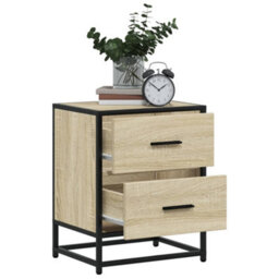 Berkfield Bedside Cabinets 2 Pcs Sonoma Oak 40X31X50 Cm Engineered Wood - thumbnail 4