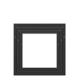 GoodHome Rigga Satin Black Cube Shelf (L)30Cm X (D)9.8Cm, Set Of 3 - thumbnail 2