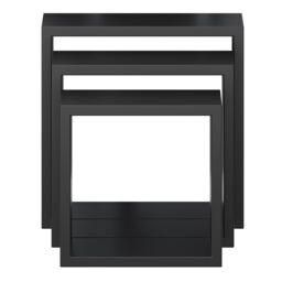 GoodHome Rigga Satin Black Cube Shelf (L)30Cm X (D)9.8Cm, Set Of 3 - thumbnail 4