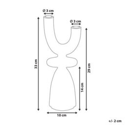 Beliani Candle Holder Kradenik Metal 33 Cm Gold - thumbnail 3