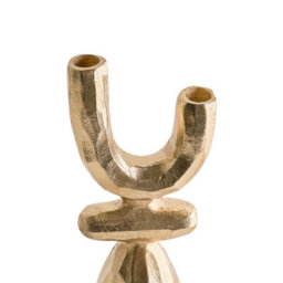Beliani Candle Holder Kradenik Metal 33 Cm Gold - thumbnail 4