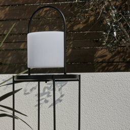 Valuelights Corte Black Metal Table Lamp With Rechargeable Colour Changing Led Shade - thumbnail 6