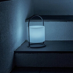 Valuelights Corte Black Metal Table Lamp With Rechargeable Colour Changing Led Shade - thumbnail 5