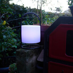 Valuelights Corte Black Metal Table Lamp With Rechargeable Colour Changing Led Shade - thumbnail 4