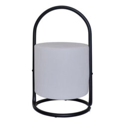 Valuelights Corte Black Metal Table Lamp With Rechargeable Colour Changing Led Shade