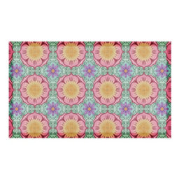 Native Natural Vibrant Floral Pattern Indoor & Outdoor Doormat - 70X40Cm - thumbnail 2