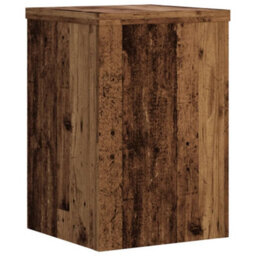 Walplus Plant Stands 2 Pcs Old Wood 25X25X35 Cm Engineered Wood - thumbnail 4