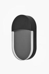 GoodHome Fixed Matt Black Mains-Powered Integrated Led Outdoor Wall Light 400Lm - thumbnail 2