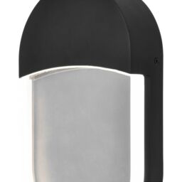 GoodHome Fixed Matt Black Mains-Powered Integrated Led Outdoor Wall Light 400Lm - thumbnail 4