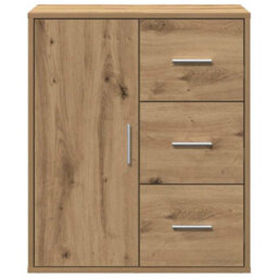 Berkfield Sideboard Artisan Oak 60 X 31 X 70 Cm Engineered Wood - thumbnail 6