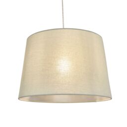 Inlight Lewell Duck Egg Linen Effect Contemporary Cylinder Light Shade (D)40Cm - thumbnail 4
