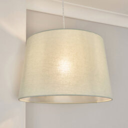 Inlight Lewell Duck Egg Linen Effect Contemporary Cylinder Light Shade (D)40Cm - thumbnail 1