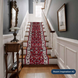 Traditional Stair Runner - Soft & Durable Carpet Runner For Stairs & Staircases, Multiple Lengths - thumbnail 6