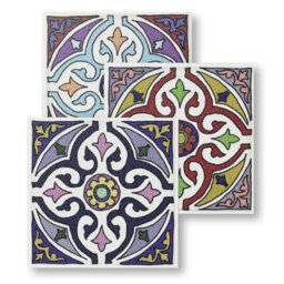 "Stick And Go Self Adhesive Stick On Tiles Morocco 4"" X 4"" Box Of 18 Apply Over Any Tile, Or Directly On To The Wall" - thumbnail 2