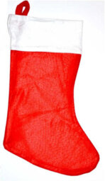 Shatchi Bombay Collections Christmas Santa Stocking Red Felt Hanging Sack Xmas - thumbnail 3