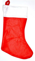 Shatchi Bombay Collections Christmas Santa Stocking Red Felt Hanging Sack Xmas - thumbnail 4