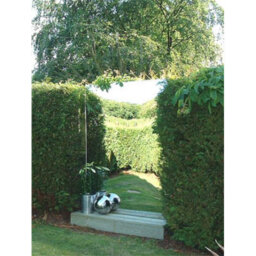 Primrose Acrylic Non Shatter Outdoor Wall Mounted Rectangular Silver Garden Illusion Mirror 180Cm X 120Cm - thumbnail 1