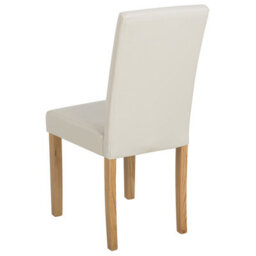 Beliani Set Of 2 Dining Chairs Broadway Faux Leather Beige - thumbnail 6