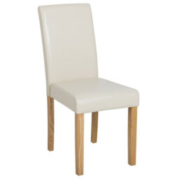 Beliani Set Of 2 Dining Chairs Broadway Faux Leather Beige - thumbnail 4