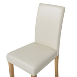 Beliani Set Of 2 Dining Chairs Broadway Faux Leather Beige - thumbnail 7