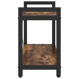 Berkfield Modern Bookcase Smoked Oak 80 X 30 X 48.5 Cm Engineered Wood - thumbnail 6