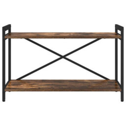 Berkfield Modern Bookcase Smoked Oak 80 X 30 X 48.5 Cm Engineered Wood - thumbnail 5