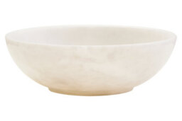 Orsina Marmore White Marble Bowl - thumbnail 1