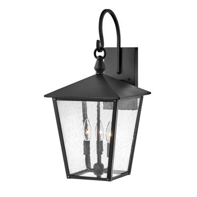 Luminosa Lighting Elstead Hinkley Huntersfield Outdoor Wall Lantern Black, Ip44