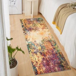 Ameha Cashmere Non Slip Rugs Area Soft Rug Large Floor Mats Living Room Bedroom Carpets Kitchen Mats, (Vibrant, 80X150 Cm) - thumbnail 6