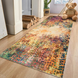 Ameha Cashmere Non Slip Rugs Area Soft Rug Large Floor Mats Living Room Bedroom Carpets Kitchen Mats, (Vibrant, 80X150 Cm) - thumbnail 4