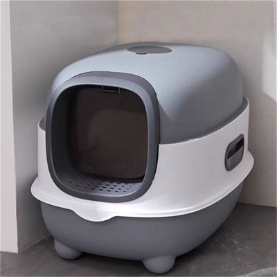 Bingopaw 56X34X38Cm Cat Litter Box Enclosed With Scoop Odor Defensive Hooded Litter Tray - image 1