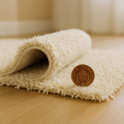 Uetian Cream Shaggy Rug Soft Dense Pile Small Area Floor Carpet (80X150 Cm) - thumbnail 6