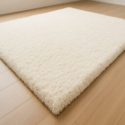 Uetian Cream Shaggy Rug Soft Dense Pile Small Area Floor Carpet (80X150 Cm) - thumbnail 1