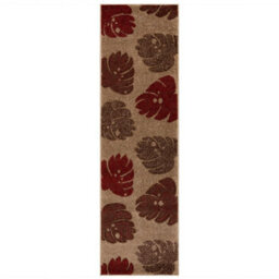 Modern Nature Print Easy To Clean Dining Room Rug-200Cm X 285Cm - thumbnail 6