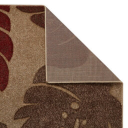 Modern Nature Print Easy To Clean Dining Room Rug-200Cm X 285Cm - thumbnail 4