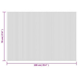 Berkfield Rug Rectangular Grey 70X100 Cm Bamboo - thumbnail 7