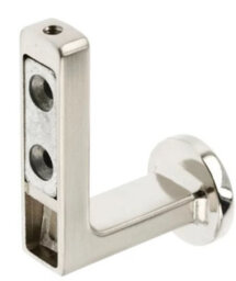 B2C Coat Hat Hooks Twin Robe Door Dress Bathroom Towel Bag Wall Hanger Brushed Steel Arco - thumbnail 3
